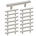 homdiy 15 Pack Brushed Nickel Cabinet Pulls 3 Inch Handles Stainless Steel Cabinet Hardware for Kitchen and Bathroom Cabinets, 5 Inch Overall Drawer Pull
