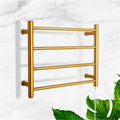 Heated Towel Rail Rails Towel Warmer,Electric Towel Drying Rack,Wall Mounted Hard-Wired/Plug-in Straight Towel Warmer Electric Heated Towel Bars for Bathroom Stainless Steel 4 Bars