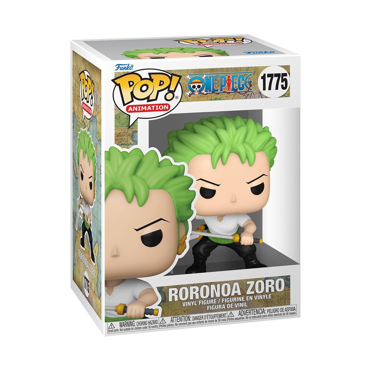 Funko Pop! Animation: One Piece - Roronoa Zoro - 1/6 Odds for Rare Chase Variant - Collectable Vinyl Figure - Gift Idea - Official Merchandise - for Kids & Adults - Anime Fans
