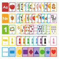 ZazzyKid Flash Cards for Toddlers Learning: 54 Double Sides Flashcards for Alphabets, Numbers, Colors, Shapes - Educational Toys for Preschool