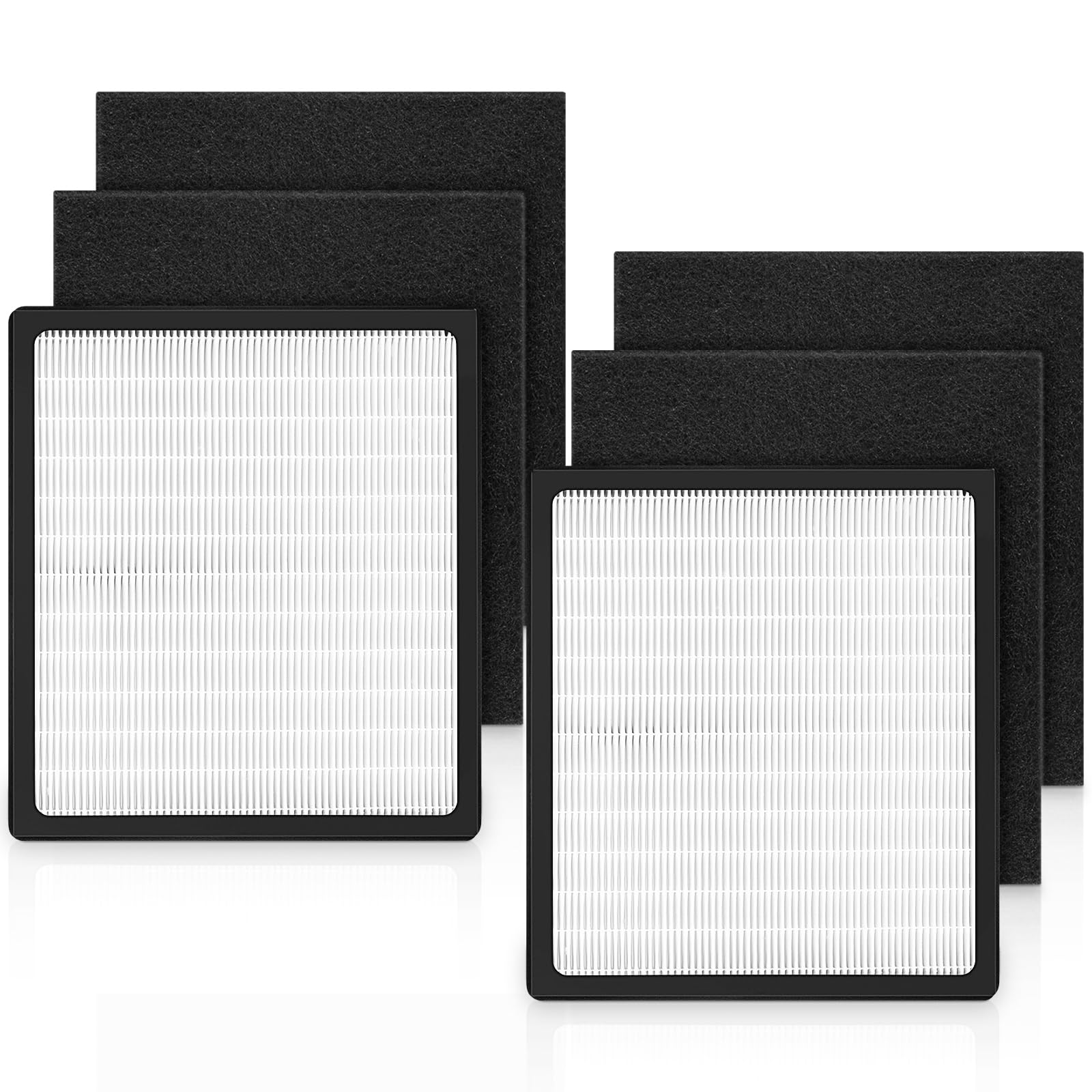 Replacement Filters D for Idylis IAF-H-100D AC-2118 AC-2123 IAP-10-280 IAP10280 Idylis Air Purifiers D Type? Includes 2 HEPA Filter & 4 Carbon Filters