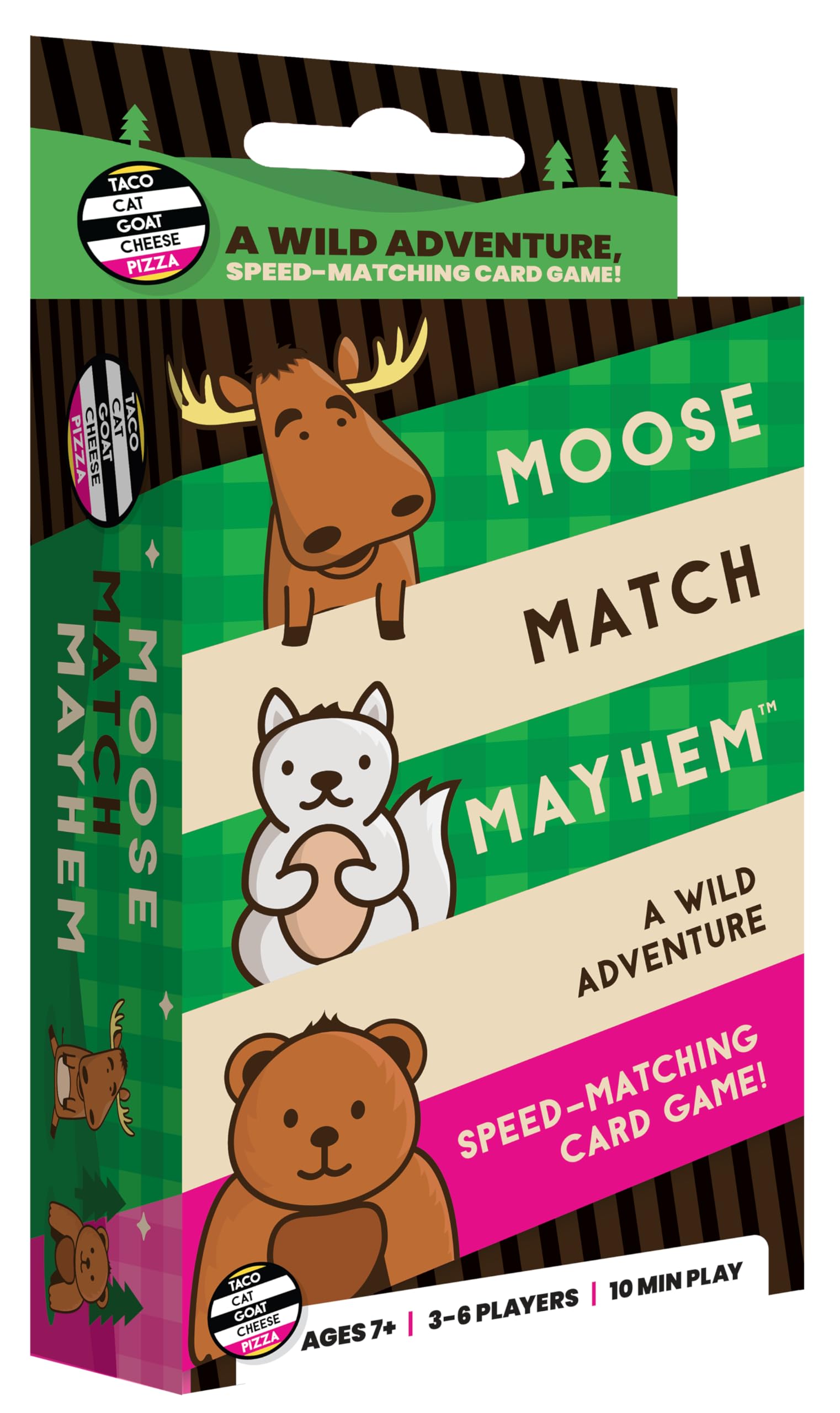 Moose Match Mayhem - by Taco Cat Goat Cheese Pizza – A Wild Adventure, Speed-Matching Card Game! Easy, Fast and Fun for Family Game Night for Kids Ages 7+, Teens, Adults
