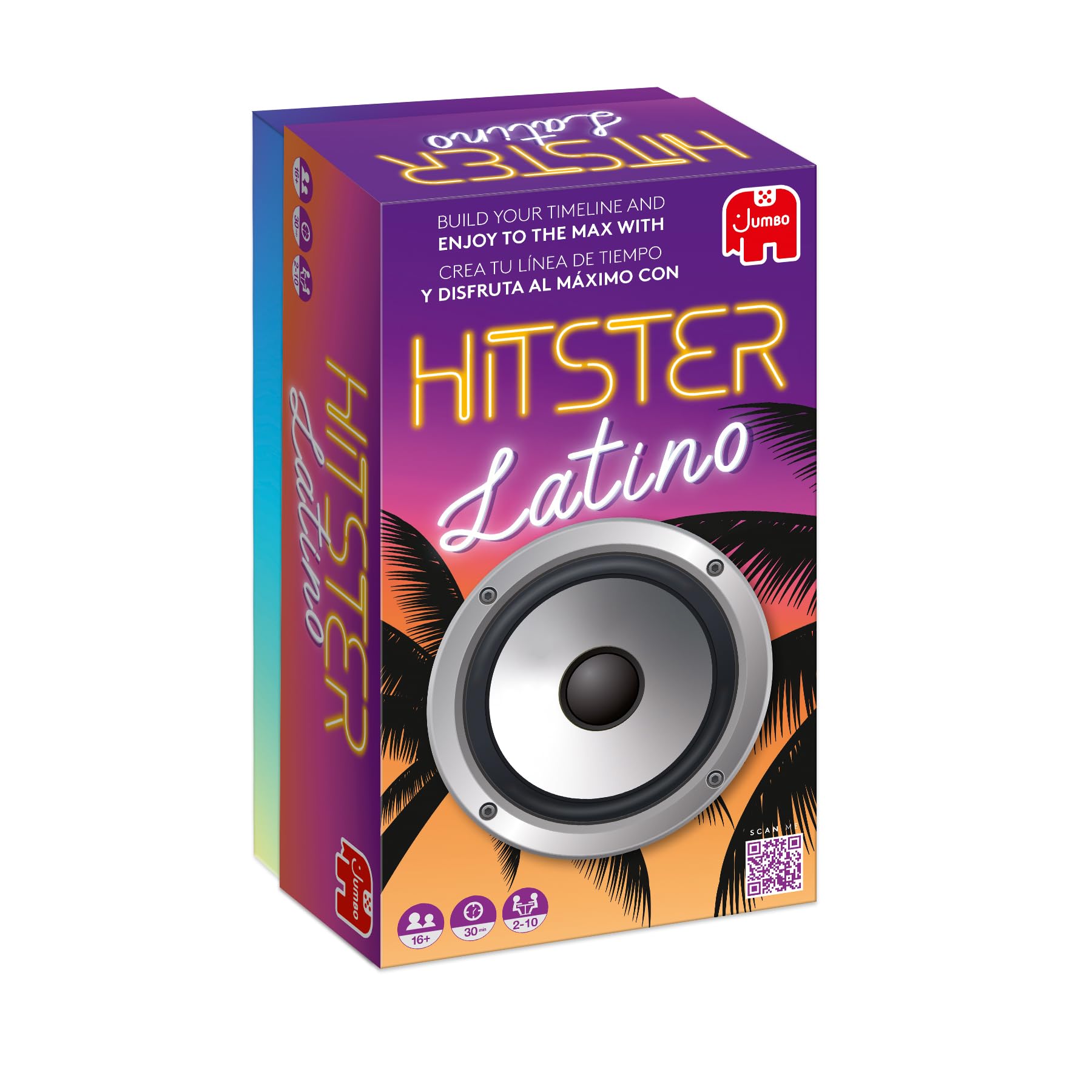 Jumbo Hitster - Latino, Fun Music Quiz Card Game, 2-10 Players - 300 Latin Music Hits - Great for Adult and Family Game Nights (US Edition)