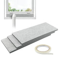 Double-Layer Insulated Foam Panels, 3-Pack Insulation Seal Panels for Portable AC Window Vent Seal Kit, Thick Adjustable Insulation Board, Air Conditioner Window Gap Filler