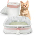 PETSWORLD Cat Litter Box Liners, Heavy Duty Litter Pan Liners Bags with Drawstring for Pet Cat Litter Tray (Unscented) (JUMBO - 45 x 18 Inches, 50 Count)