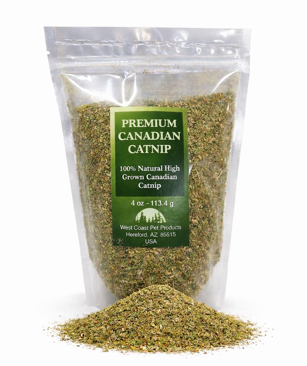 Fine Cut Canadian Catnip, 4 oz. (4 Cups) For Cats & Kittens, Interactive Cat-Nip Play Treats