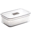 BINO | Produce Saver - 15.2 Cup/3.6L | Fridge Storage Containers for Fruits and Vegetables | Vegetable Storage with Adjustable Air Vent, Removable Basket | BPA-Free Fridge Organizers and Storage