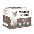 Amazon Brand - Wonder Bound Canned Wet Cat Food Variety Pack (Seafood, Tuna and Salmon Recipes in Gravy), Adult Recipe, 3 Ounce (Pack of 24)