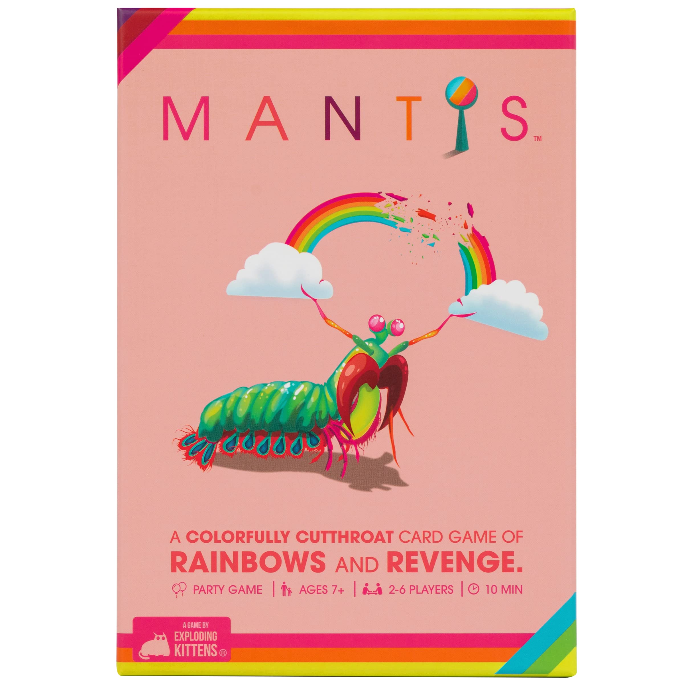 Exploding Kittens Mantis 2-6 Players - Ages 7+ - 10 Minutes to Play - Cutthroat Matching Card Game - Party Game, Family Game Night, Kid and Adult Card Game