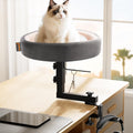 2-in-1 Cat Bed Desk Mount & Headphone Hanger – Adjustable Cats Hammock Bed for Desk, Cat Beds & Furniture for Home Office or Gaming Setup