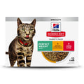 Hill's Science Diet Adult Perfect Weight Wet Cat Food Variety Pack, Vegetable & Chicken and Liver & Chicken, 2.9 oz. Cans, 12-Pack