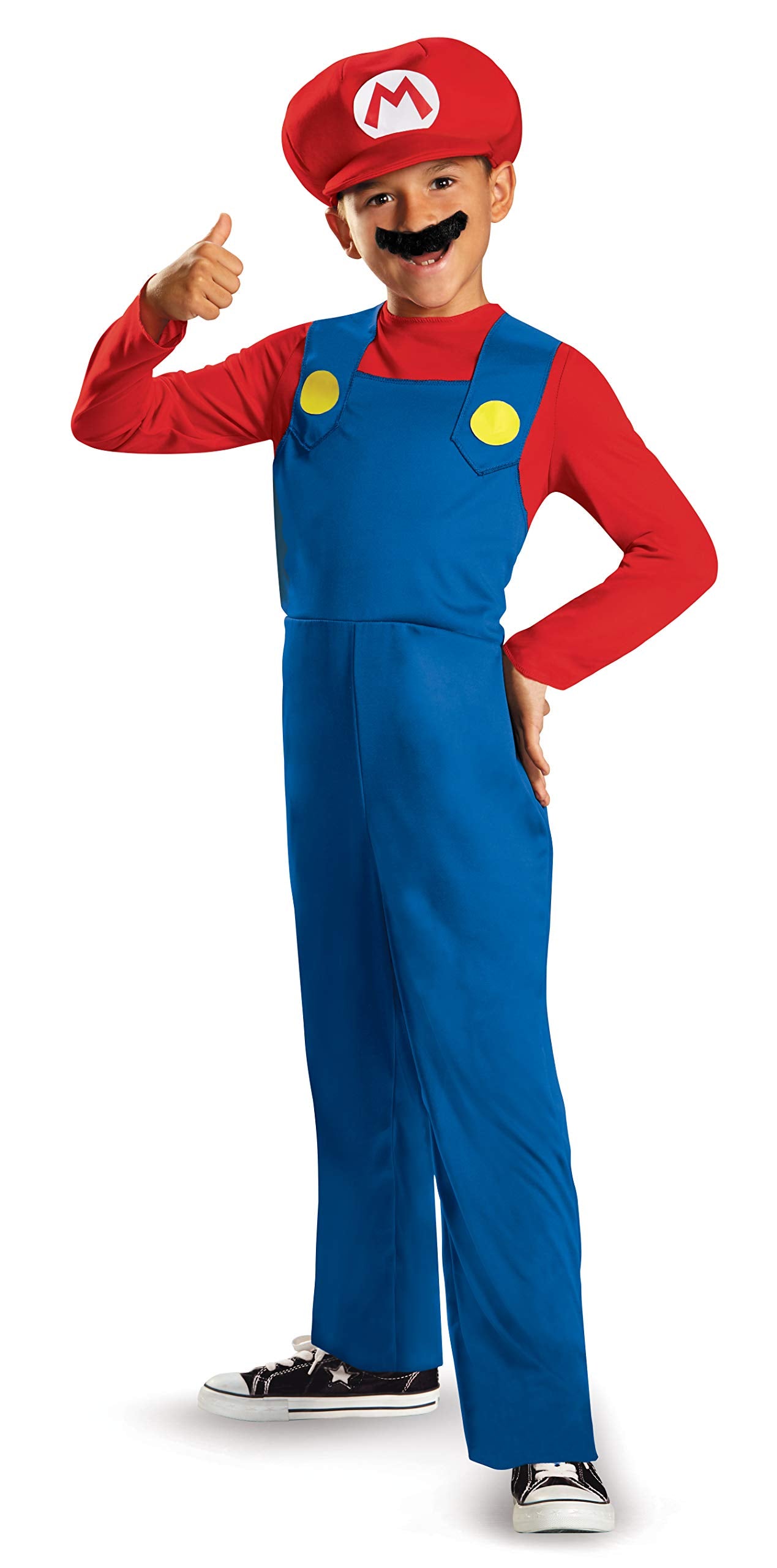 Nintendo Super Mario Costume, Officially Licensed Super Mario Brothers Boys Costume