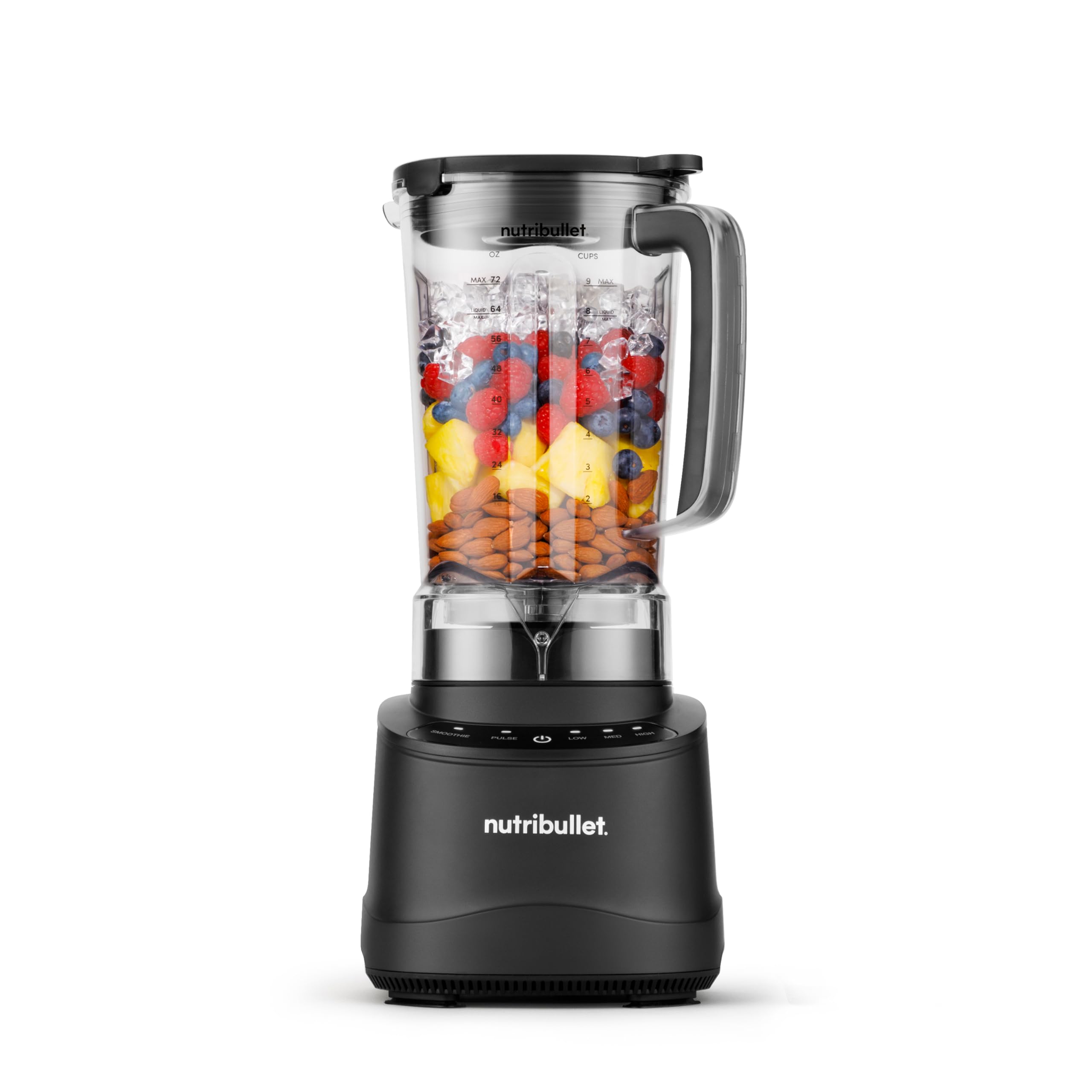nutribullet Power Core™ Blender, 1400W Peak Power, Smoothies, Crushed Ice & Frozen Fruit, Full-Size Countertop Blender, 72-oz. Pitcher, Black, NBF70100