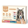 PETPHABET Lickable Cat Treats Squeeze, Creamy Puree Squeezable Wet Kitten Treats, 4 Flavors Variety Pack 20 Tubes, Paste Snacks for Skin & Coat Health, Digestive Care, High Protein, Grain Free