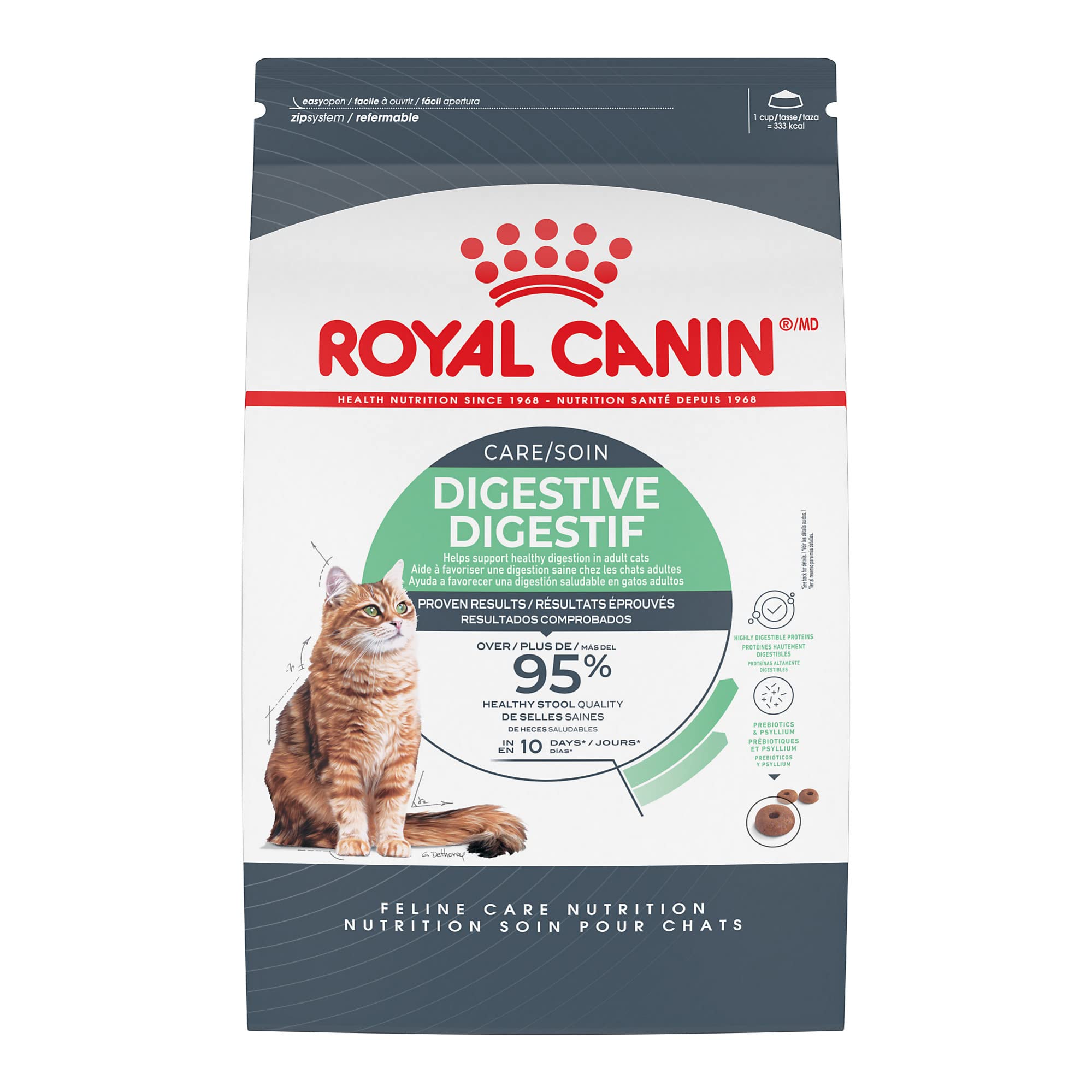 Royal Canin Feline Care Nutrition Digestive Care Adult Dry Cat Food, 3 lb Bag