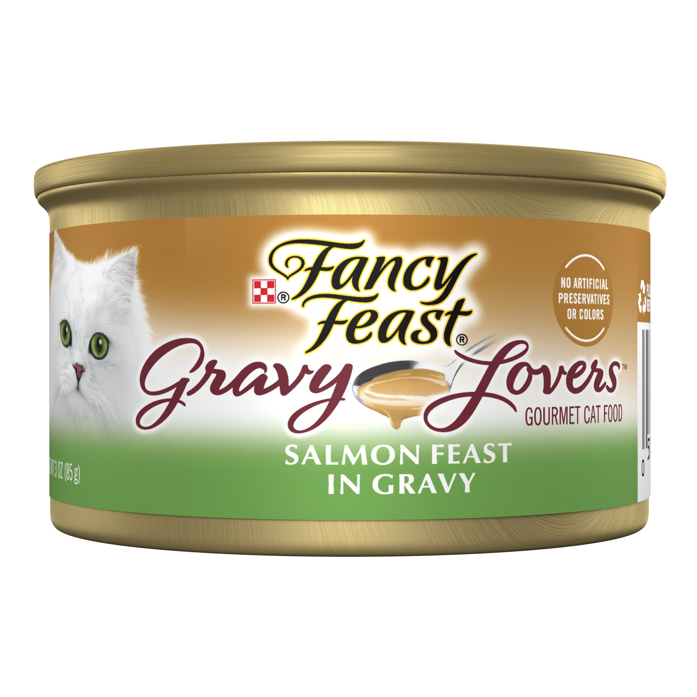 Purina Fancy Feast Gravy Lovers Salmon Feast Grilled Gourmet Cat Food in Wet Cat Food Gravy - (Pack of 24) 3 oz. Cans