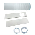 Replacement Exhaust Hose and Window Kit for Portable Air Conditioner, 5.92 In 15 cm Diameter 59 In Length with Square and Round Adaptors, Compatible with Perfect Aire and Select Brands