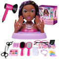 Hair Styling Doll Head 10.5” with Washable Makeup Set, 3-in-1 Pretend Hair Salon Playset with 20+ Accessories, Styling Head Toy for Girls, Birthday for Ages 3–10