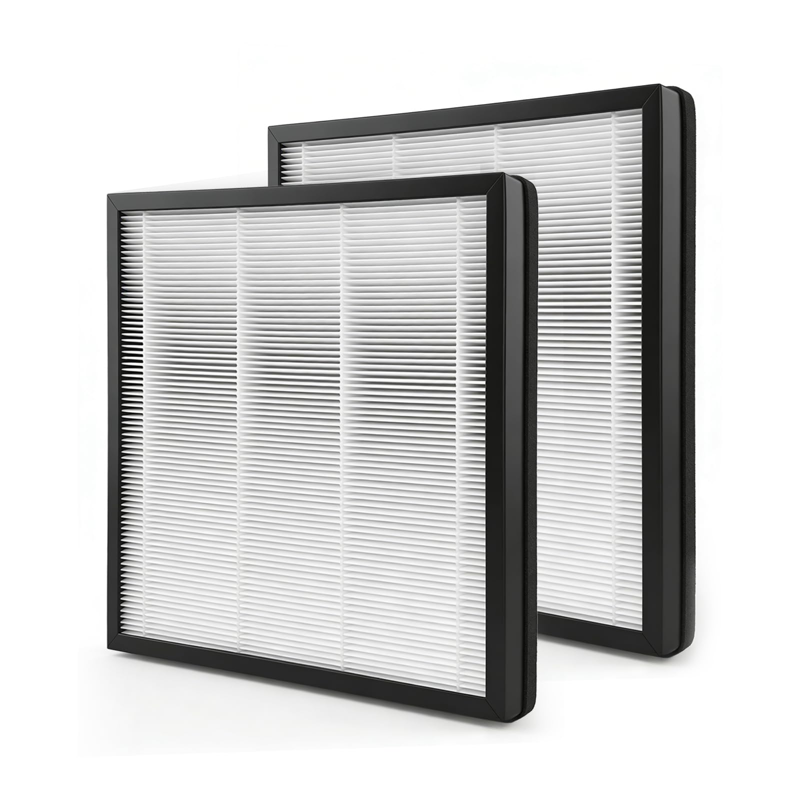 Netezza HAP607 HAP605 Replacement Filters Compatible with FreAire and XenonLab Air Purifier, 3-in-1 True Activated Carbon Air Filter Set for Bedroom and Home, 2 Pack