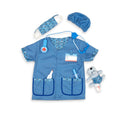 Melissa & Doug Vet Costume, Pretend Play Dress Up (9-Pc) Jacket, Stethoscope, Mask & Accessories, Role Play Toys for Kids 3+