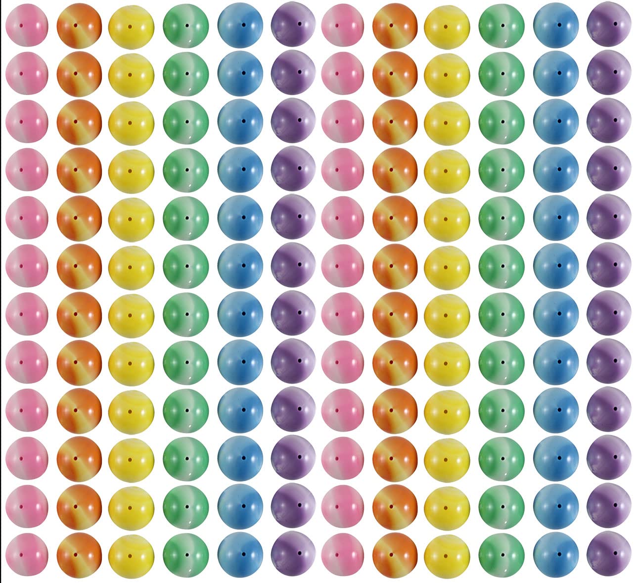 144 Tiny 1" Marble Poppers - Rubber Pop Up Toy - Pop and Drop - Turn Dome Inside Out & Watch it Fly - Fun Classic Retro Novelty Toy for Birthday Goodie Bags Prizes (12 Dozen)