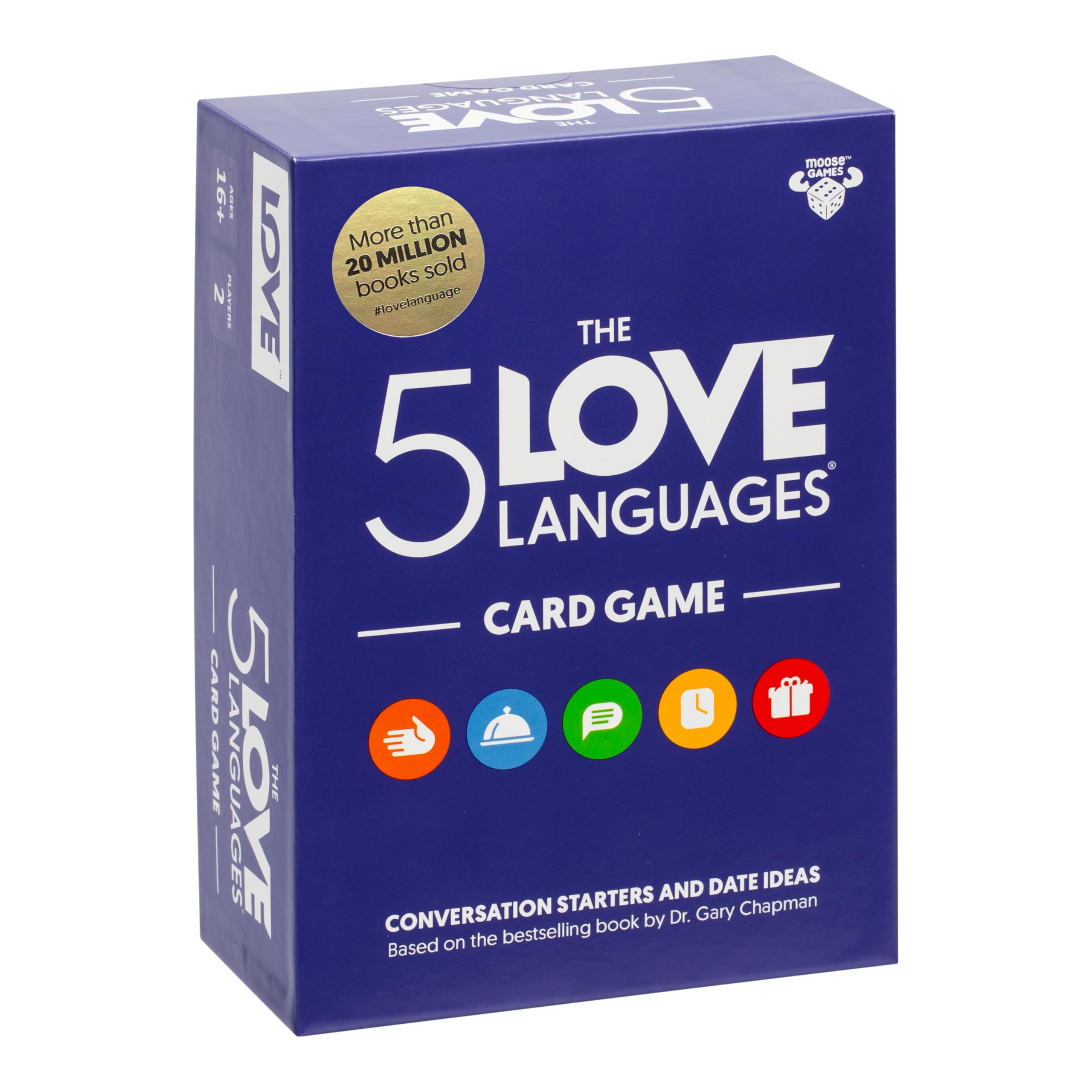 The 5 Love Languages® Card Game, Discover More About Yourself & Your Partner, 300 Prompt Cards to Spark Deep, Meaningful Conversations, Create New Date Ideas and Fun Quiz Questions for 2 Players, 16+