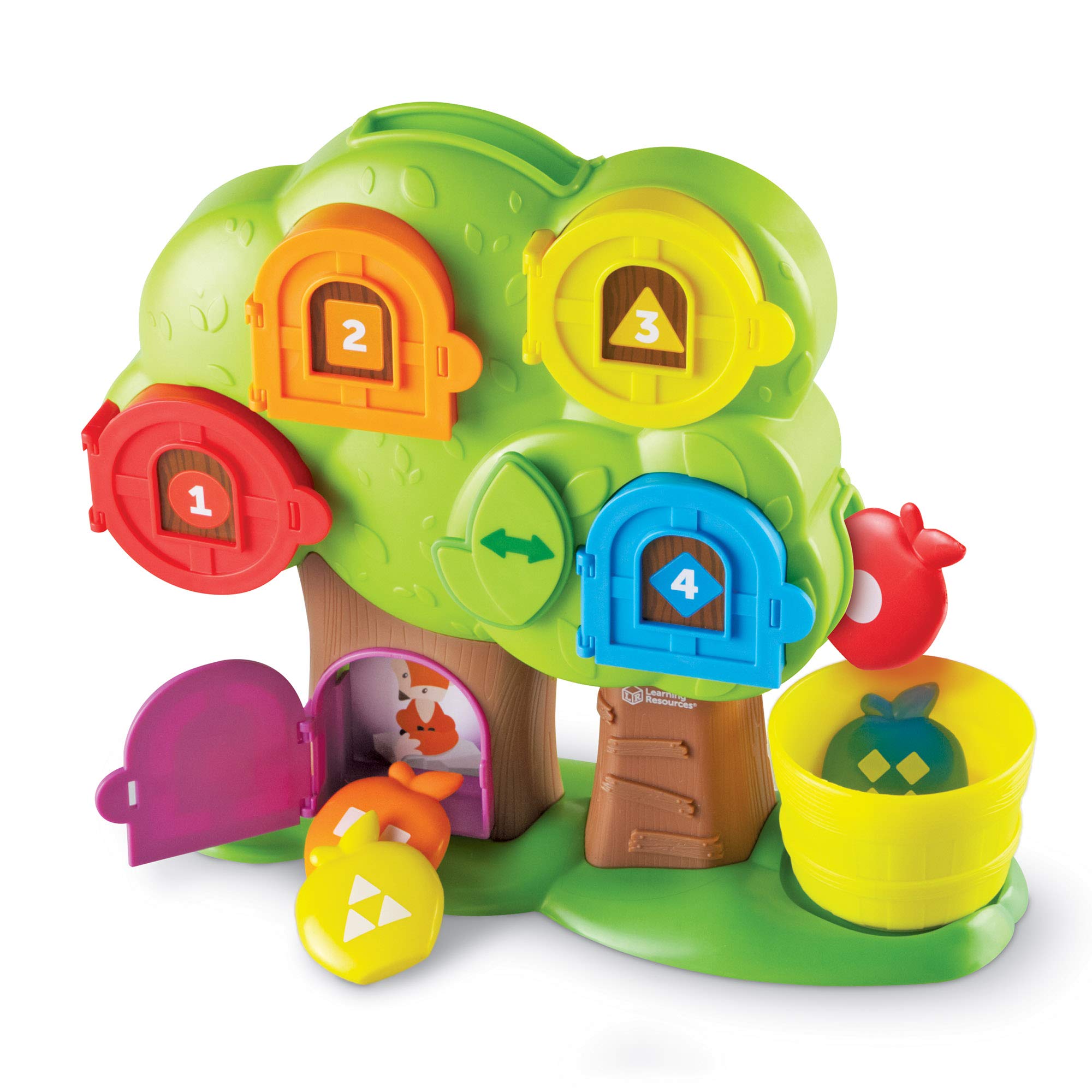 Learning Resources Hide & Seek Learning Treehouse, Number Toddler Games, Color Recognition, Gifts for Boys and Girls, Ages 2 +