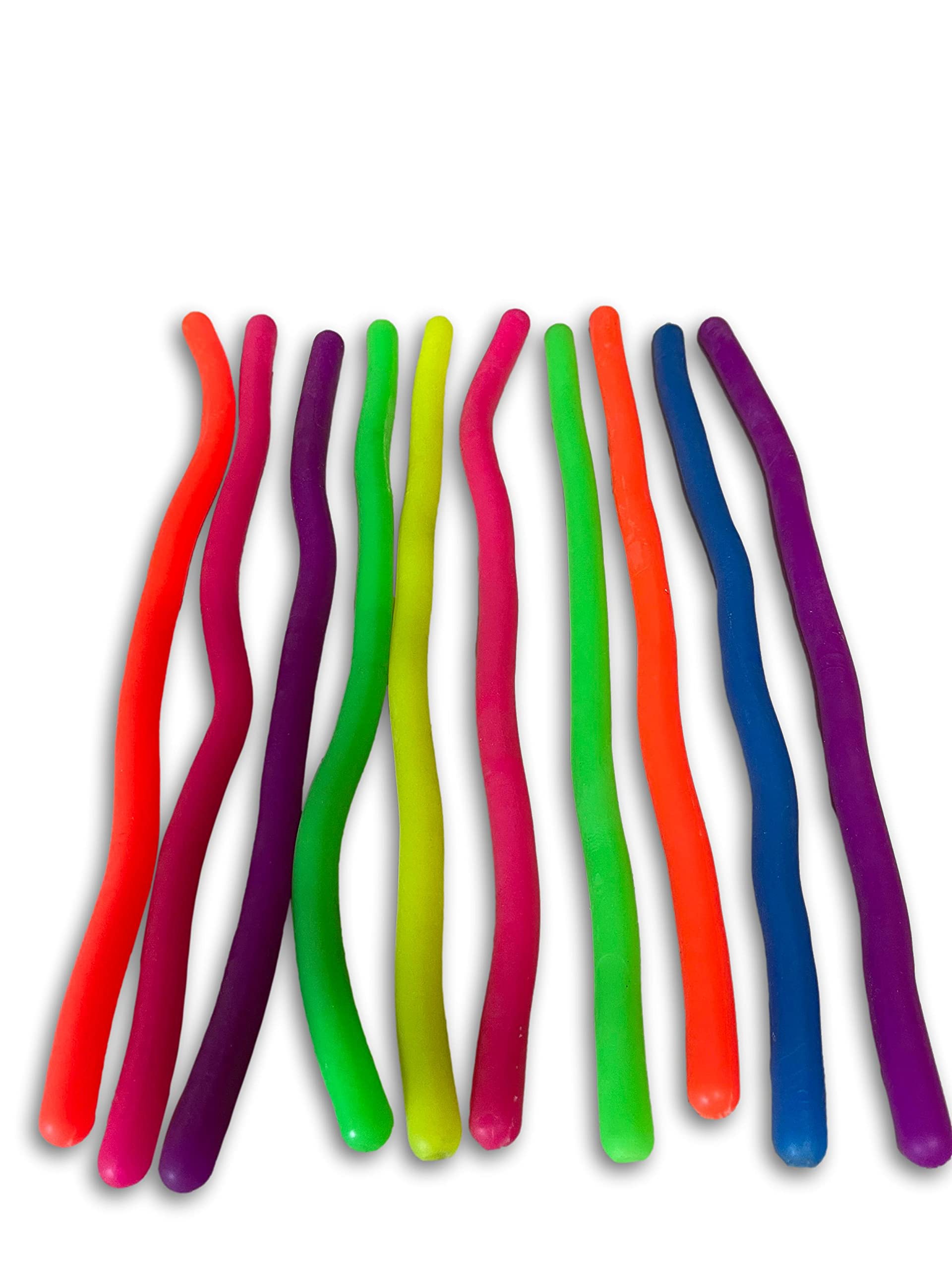 Toys+ Crazy Stretchy String! 10 Pack Stretchy String Fidgets Sensory Stress Reliever ADD, ADHD for Autism Builds Focus and Patience (Multi, 10 Pack)
