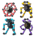Gokeey Transformable Fidget Spinners Toys 4 Pcs for Kids and Adults Stress Relief Sensory Toys for Boys and Girls Age 8-13 Fingertip Gyros Party Favors Birthday Gifts for Teens Road Trip Travel Toy