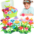 CENOVE Birthday Toys Gifts for 3 4 5 Years Old Toddler Girls Boys,Flower Garden Building Toy STEM Educational Activity Preschool Easter Gift for Kids Age 2-4 Easter Basket Stuffers(130 Pcs)