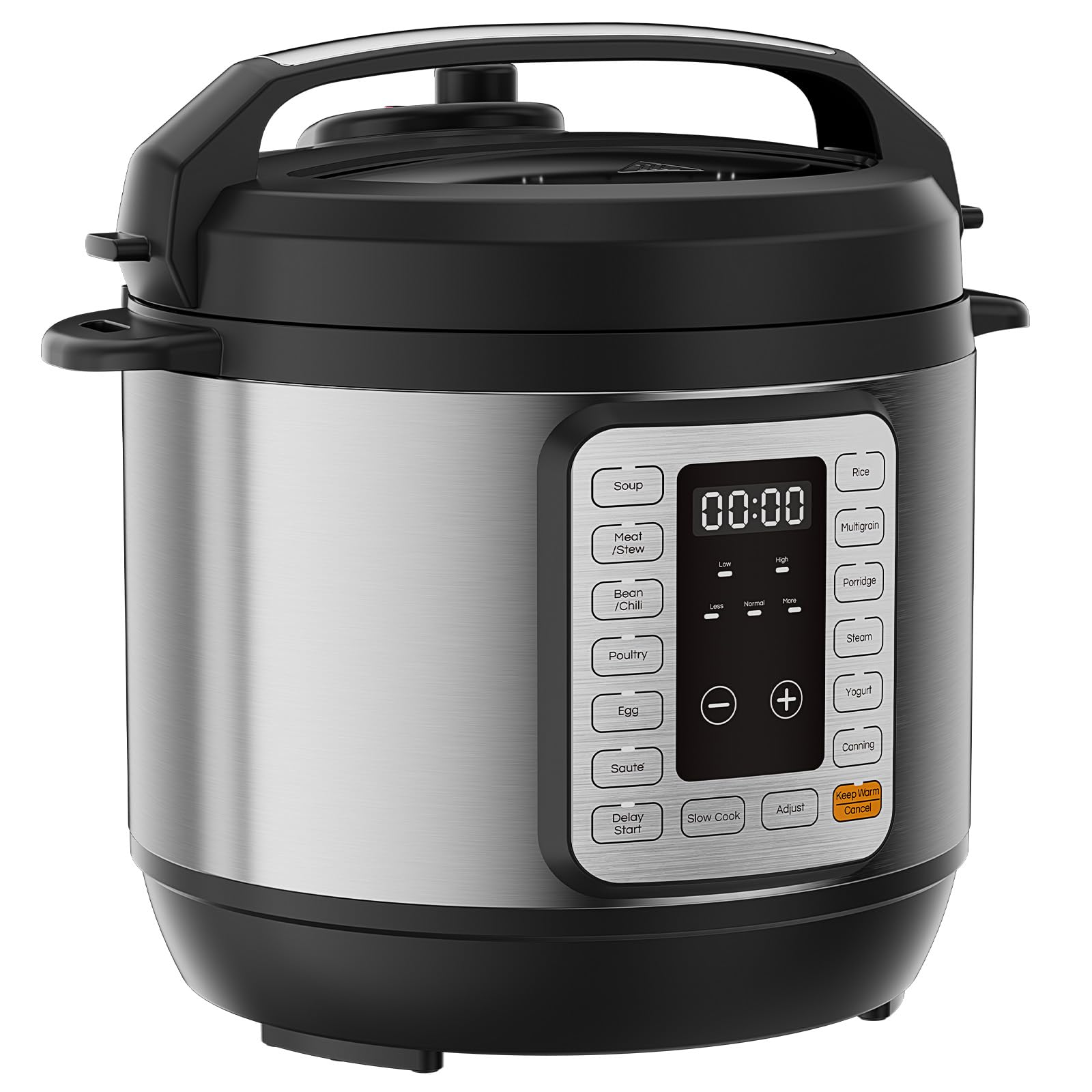 Sweetcrispy 16-in-1 Electric Pressure Cooker 6QT, 12-Preset Multi Cookers with Ceramic Pot, Slow Cook Rice Steamer Sauté Soup Yogurt Maker and More, Recipe Book