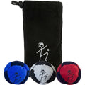2026 Professional Sand Filled Durable Dirt Footbags,3pc Footbag Bag Set Crochet Sport Ball with 1pc Bag