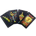 CDBXRA Spanish Playing Cards, Original Spanish Cards Games Deck of Cards, Briscas Cards Puerto Rico Mexican Playing Cards (Black x 1)
