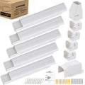 3" 7.5Ft Mini Split Line Set Cover Kit, Upgrade Decorative PP Material for Ductless Air Conditioner & Heat Pump, Weather-Resistant & Paintable Tubing Hider for AC Pipes, White