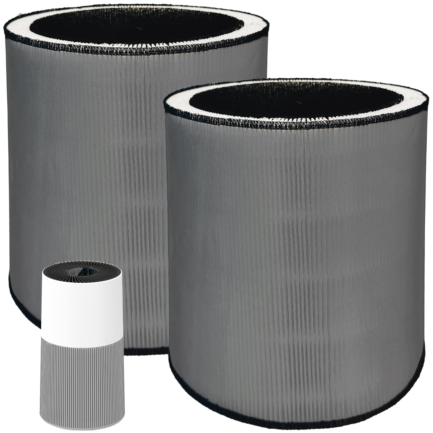 C610 Replacement Filter Z, Compatible with Win-ix C610 Air Purifier, 1712-0121-00, Z Filters, 3-in-1 H13 Grade True HEPA Filter, 2 Pack