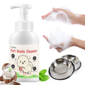 Pet Bowl Cleaner Mousse-Pet Safe Ingredients,Essential Techniques for Water and Food Bowl Hygiene-Dog Cat Wash Mousse Fragrance-Free