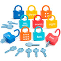 Montessori Toys for 3 Year Old, Preschool Activities Toys Games for Toddler, Lock & Key Counting Toys for Toddlers, Math Manipulatives for Preschool Kindergarten Learning & Education