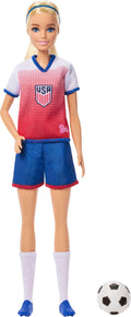 Barbie Careers USSF Soccer Fashion Doll Dressed in Removable Sport-Themed Outfit & Shoes with Accessories?
