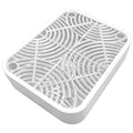 2 in Cat Litter Box Ramp with Filter, 11.8 X 9.8 in, Prevents Litter Dispersion, Cleans Paws, White