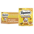 Temptations Tender Fills Crunchy and Soft Adult Cat Treats, Roasted Chicken Flavor, 4.6 oz. Pouch (Pack of 10)