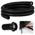 Dehumidifier Drain Hose 3/4 Inches FHT Connection with Rust-Resistant PE Connectors Cuttable Drainage Pipe Replacement Hose for Most Brand of Dehumidifiers, 5 Feet Black