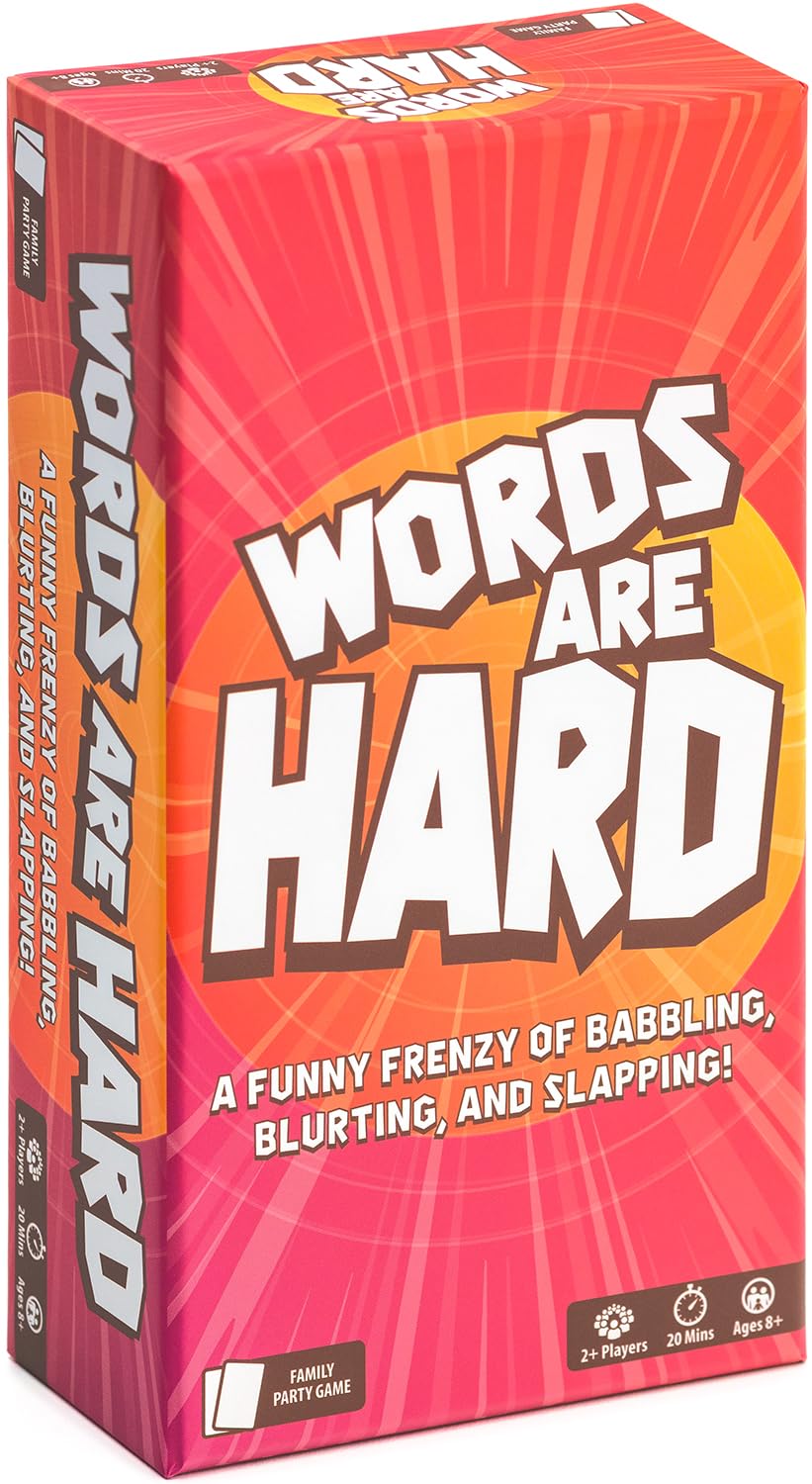 Lost Boy Entertainment Words are Hard - Party Games - Family Card Games - for Kids 8 and up - for Adults - Family Game Night - Travel Game - Creators of Piles!