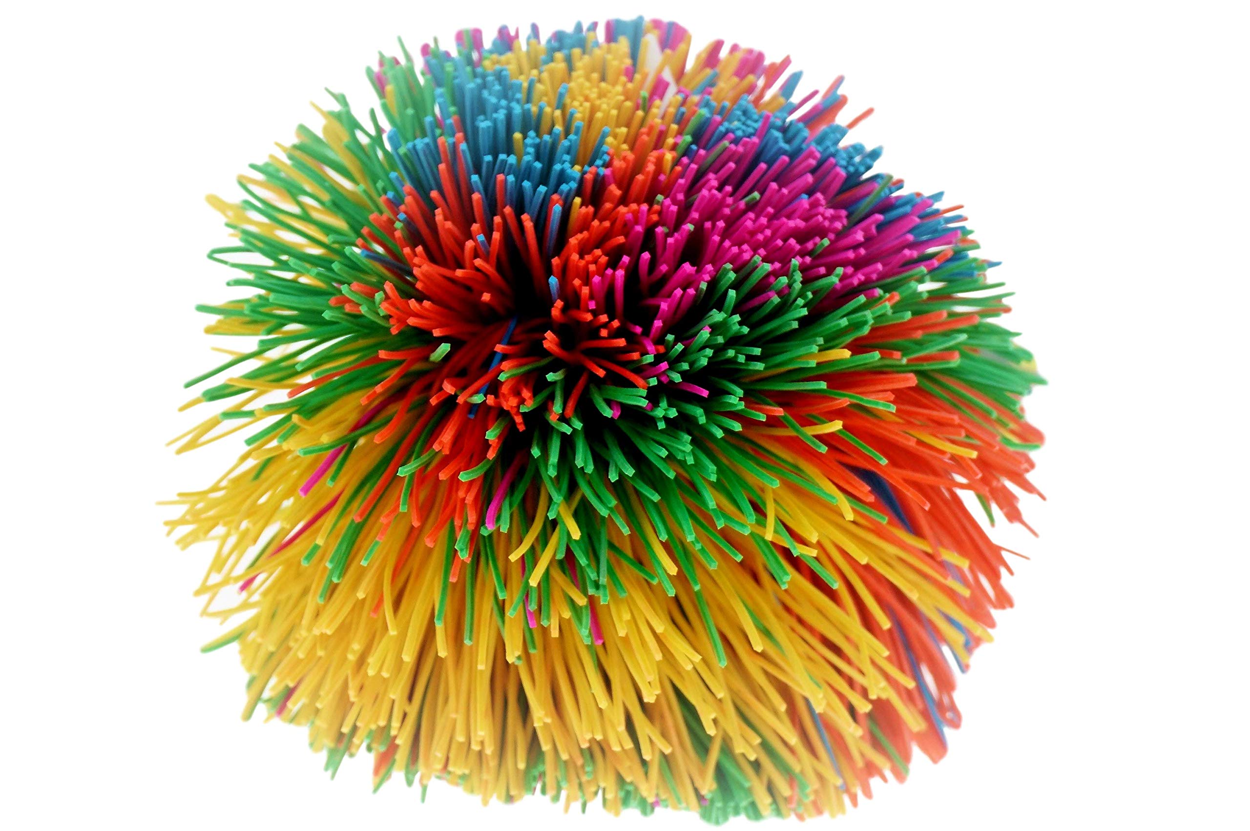 JA-RU Bandy Ball - 3" Stringy Balls for Kids (1-Pack) Stretchy Rainbow Colored Sensory Fidget Stress Balls for Kids, Party Favors, Goodie Bag Stuffers & Classroom Prizes. 1070-1