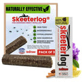 Skeeterlog – Outdoor Aromatic Fire Logs with Essential Oil Blend, Long Burn Time, Compact Size for Camping & Patio – Pack of 3