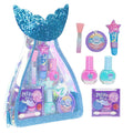 Townley Girl Kids Makeup Set in Mermaid Bag, Includes Lip Gloss, Nail Polish, Body Shimmer, Perfect for Birthday Gift, Party Favor, Makeover, Sleepover, for Girls Ages 3+