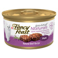 Purina Fancy Feast Pate Wet Cat Food Gourmet Naturals Beef Recipe With Added Vitamins, Minerals and Nutrients - (Pack of 12) 3 oz. Cans