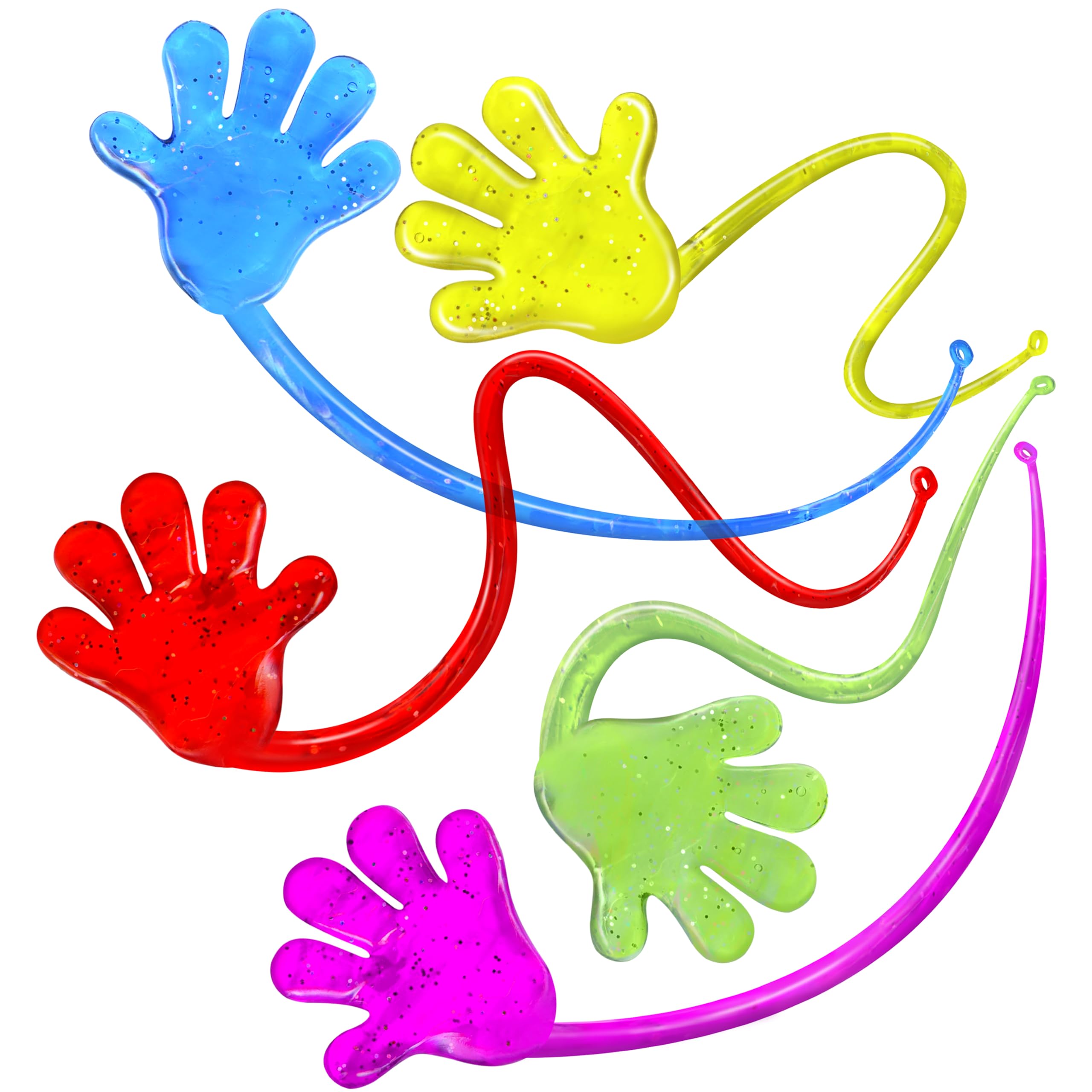 Giraffe 75 Pack Sticky Hands Easters Basket Stuffers for Kids - Easter Eggs Fillers for Goody Bag Party Favors - Slappy Slap Little Small Hands Sticky Toy - Easter Eggs Stuffers