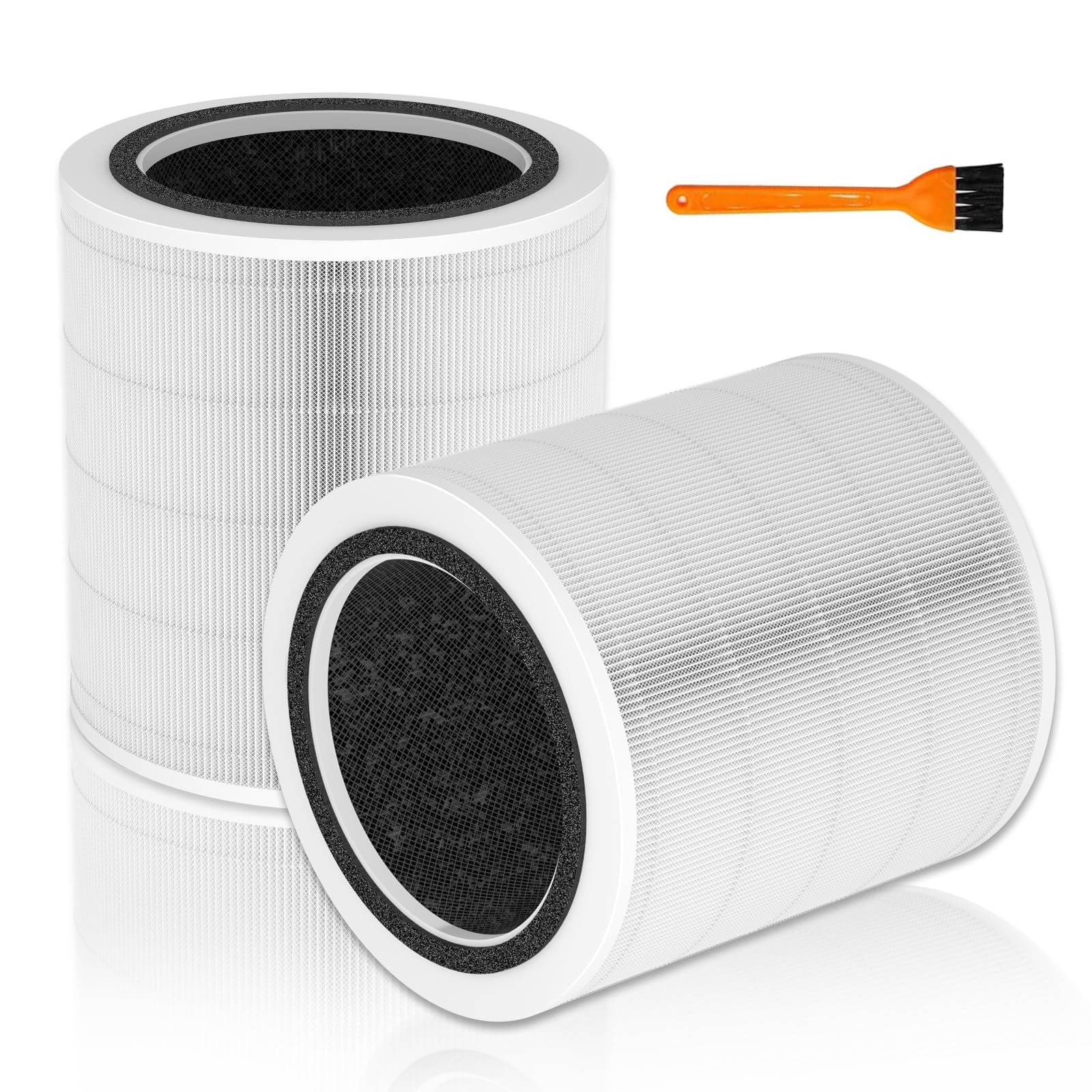 Core 400S Replacement Filter for LEVOIT Core 400S, Core 400S-P Smart Air Purifier, 3-IN-1 True HEPA and Activated Carbon Filter 2 Pack, Compare Part No. Core 400S-RF(LRF-C401S-P-WUS), White