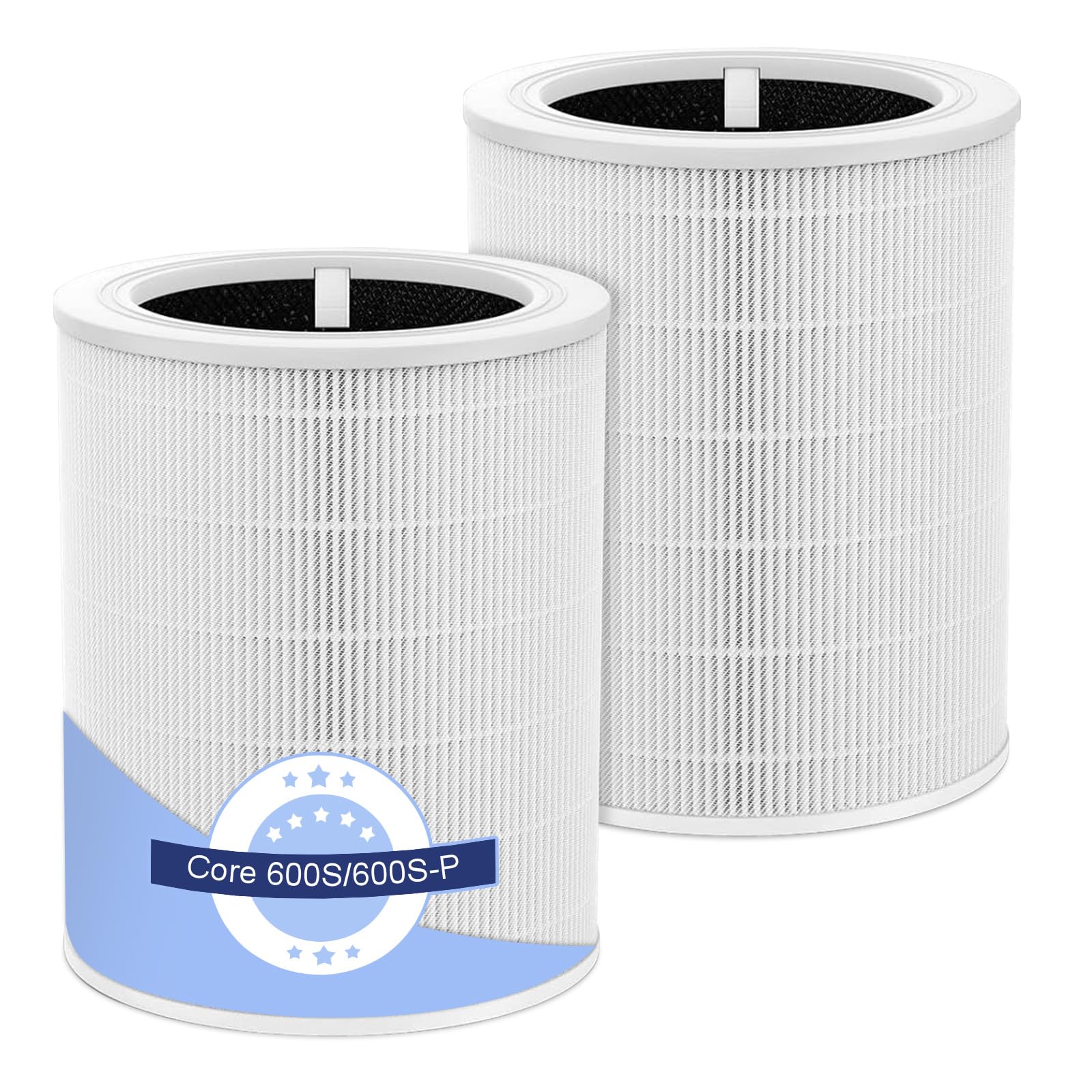 2 Pack Core 600s Replacement Filter Compatible with Levoit Core 600S-P Air Purifier, 3-in-1 True HEPA High-Efficiency Activated Carbon Filter for Home Large Room, Core 600S-RF