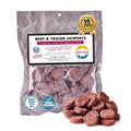 Fresh Is Best Beef & Veggie Morsels Freeze Dried Dog Treats – Raw Freeze Dried Dog Food for Cats & Canines – Training Treat in Resealable Zipper Bag – Grass-fed & Finished Beef Made in the USA